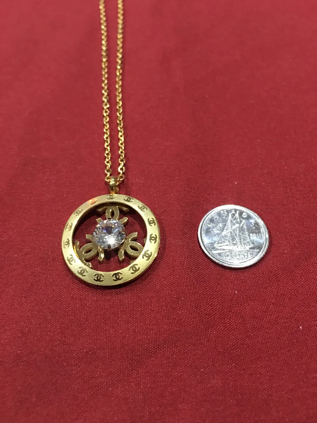 Chanel Gold Pendant Necklace image indicator(6)