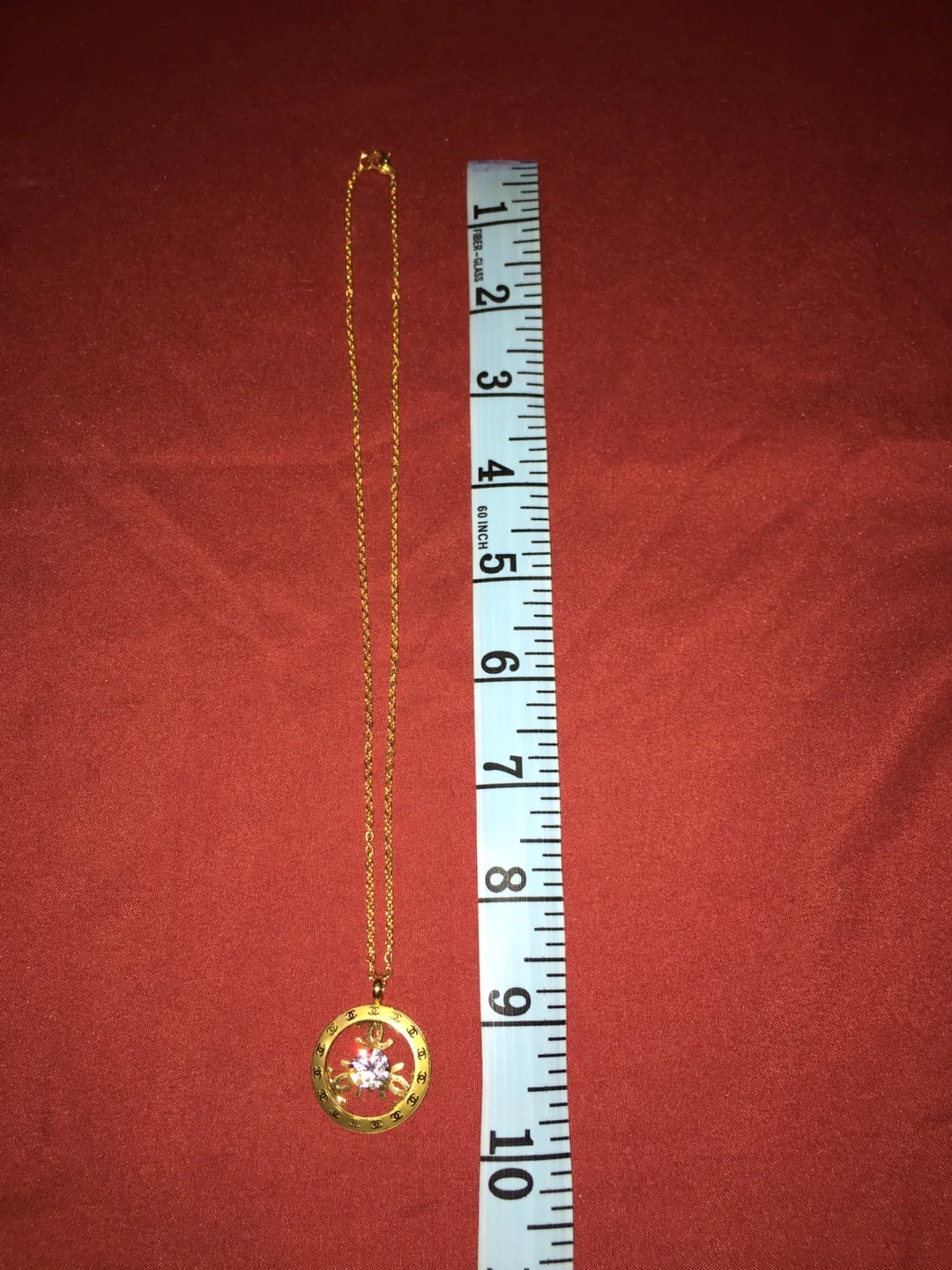 Chanel Gold Pendant Necklace image indicator(8)