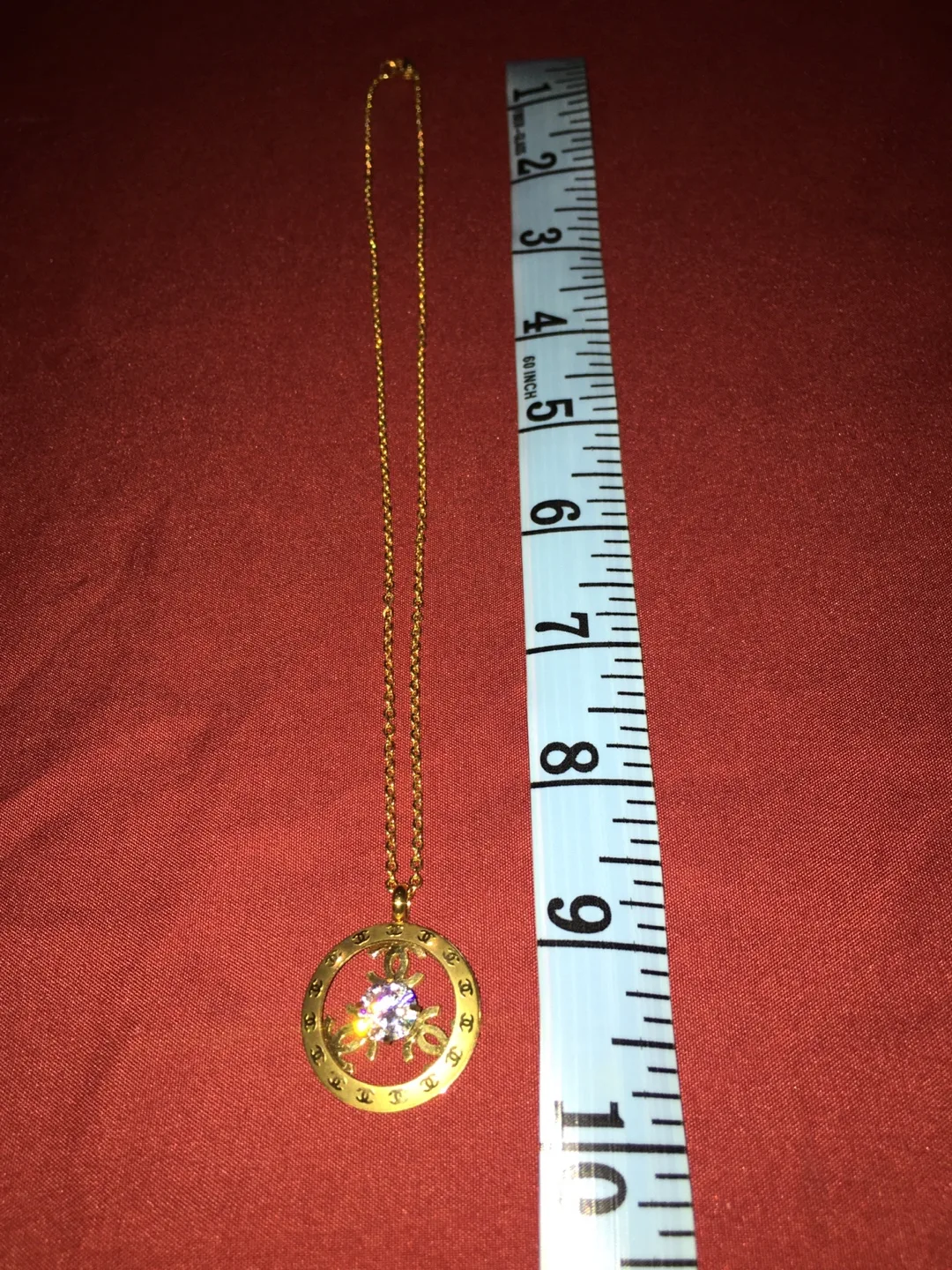 Chanel Gold Pendant Necklace image indicator(9)