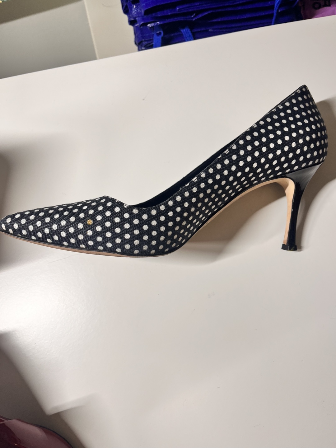 Manolo Blahnik Polka Dot Heels - size 40 - photo 3