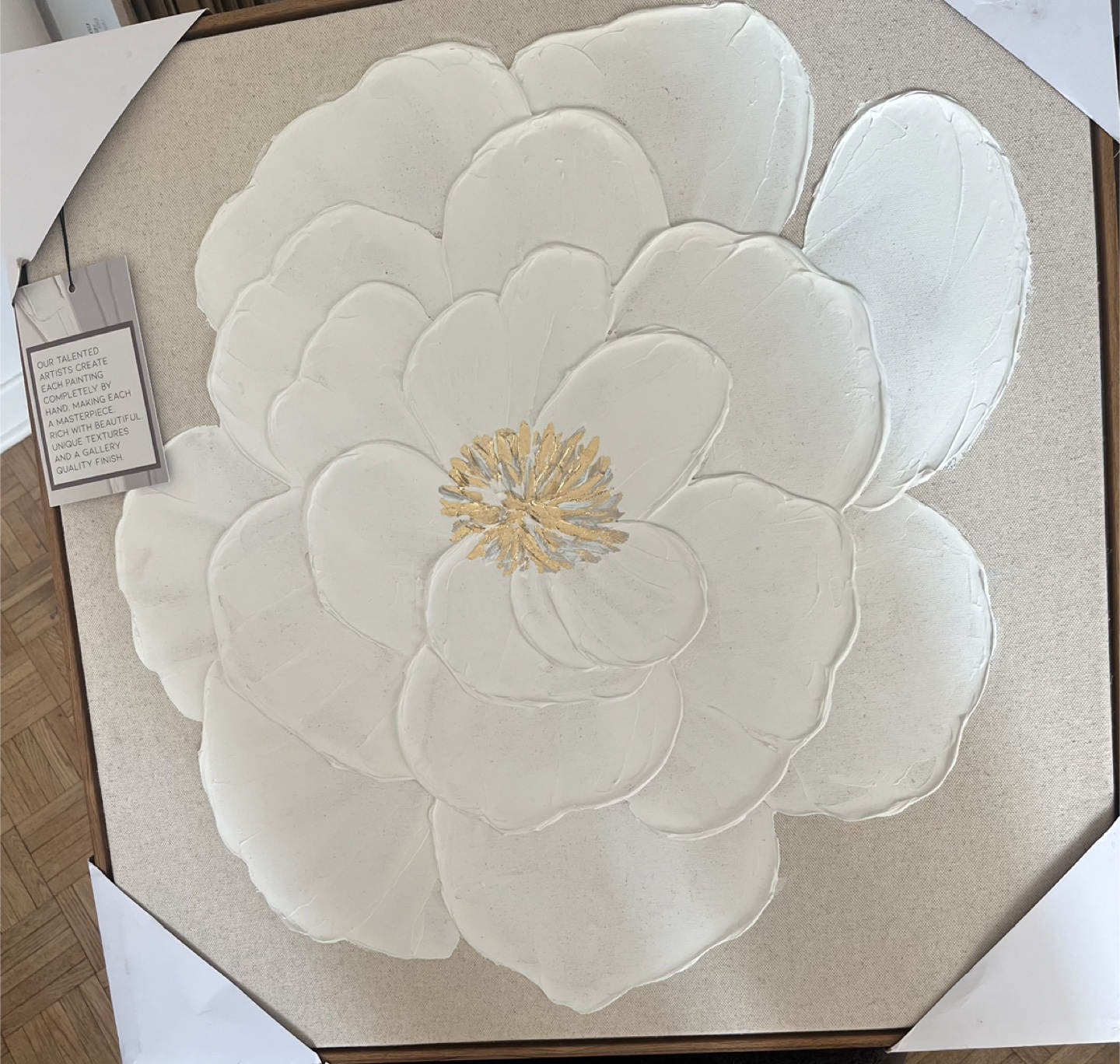Textured Floral Wall Art - New