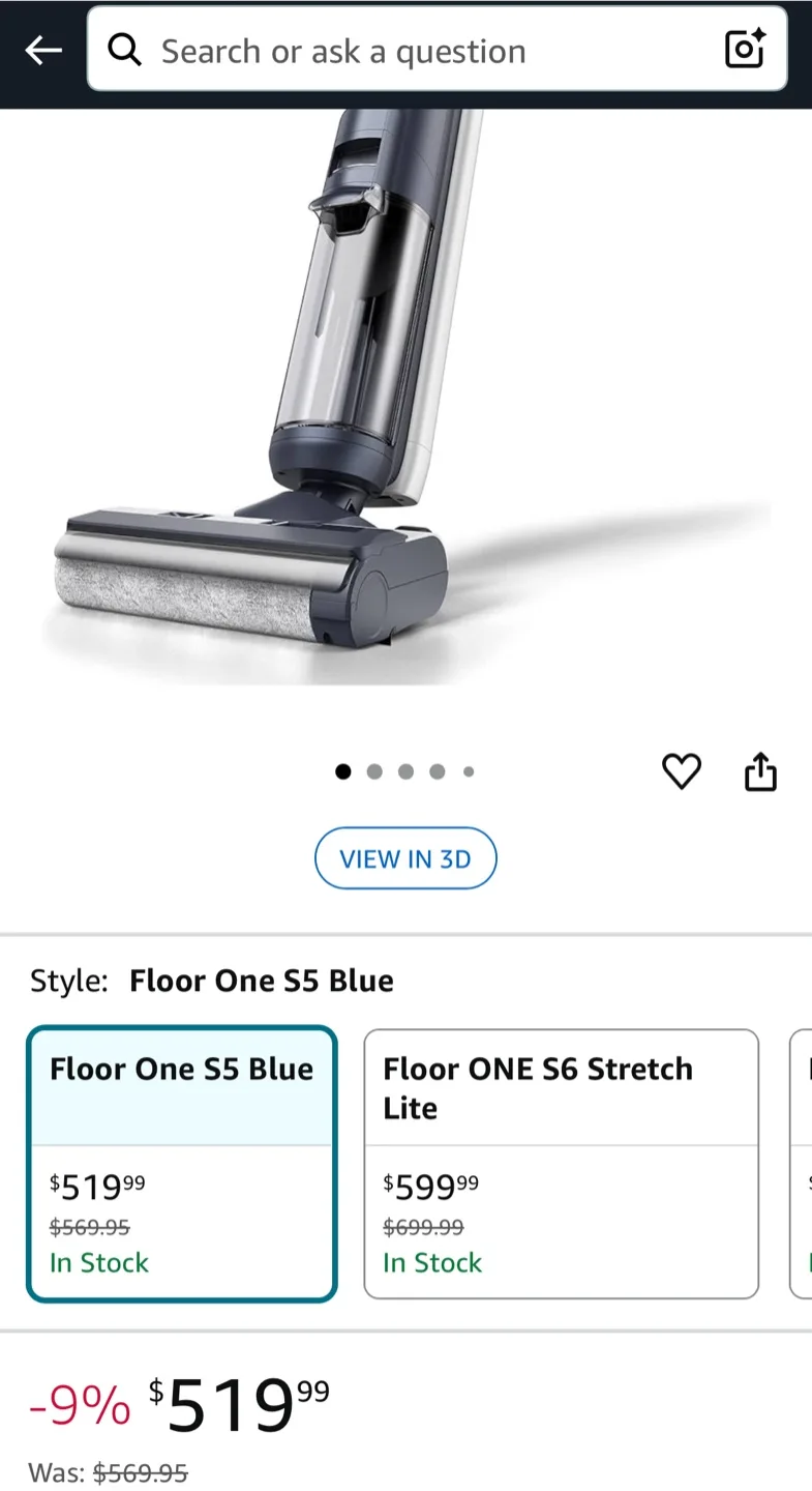 Tineco Floor One S5 Smart Cordless Floor Washer image indicator(4)