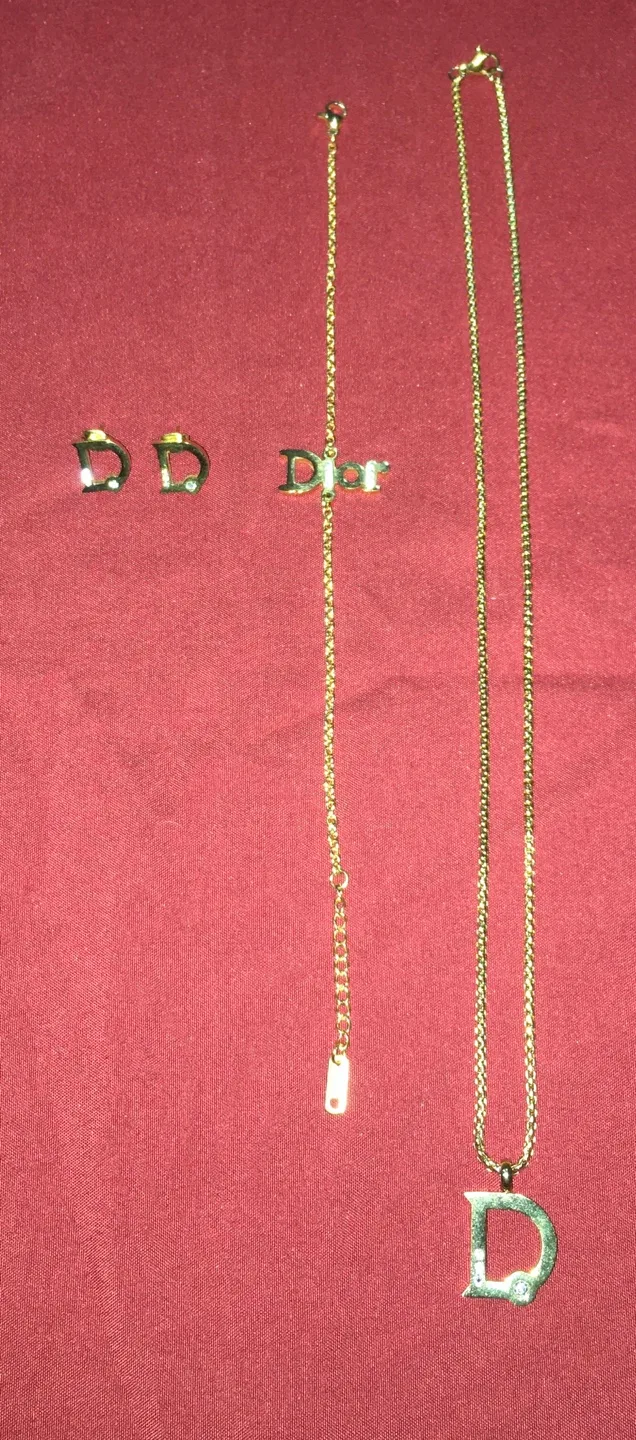 Dior Necklace, Bracelet, & Earrings Set image indicator(6)