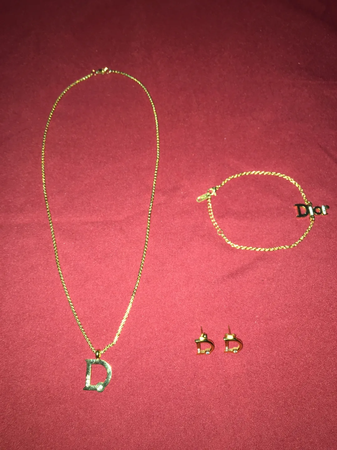 Dior Necklace, Bracelet, & Earrings Set image indicator(10)
