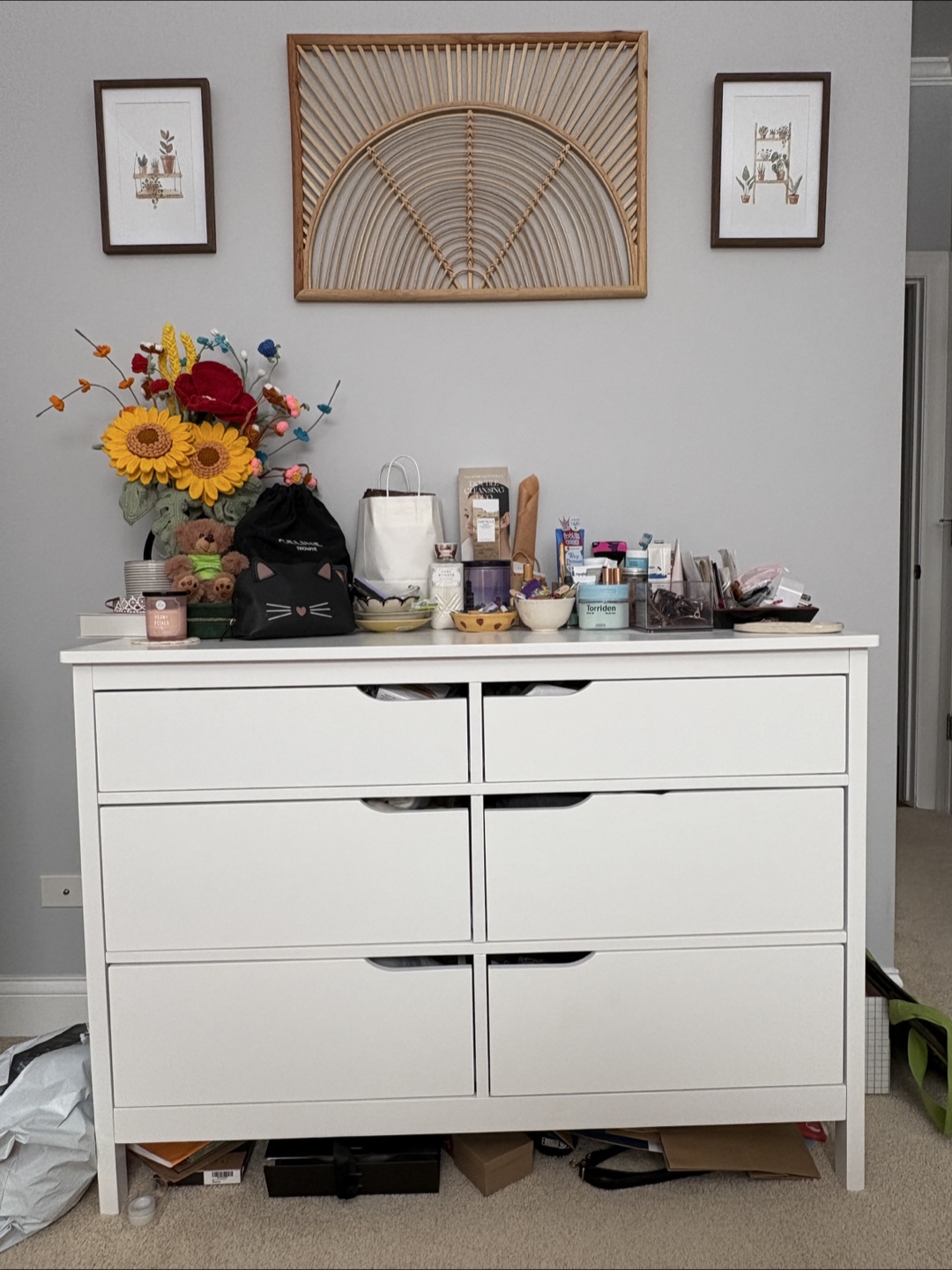Ebern Designs White 6-Drawer Dresser - photo 2