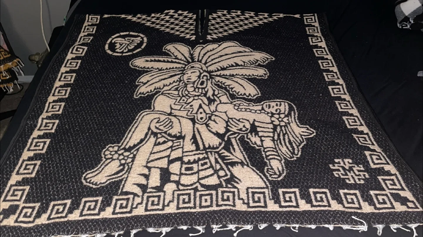 Grandeza Azteca / Aztec Warrior Sarape (Poncho) thumbnail