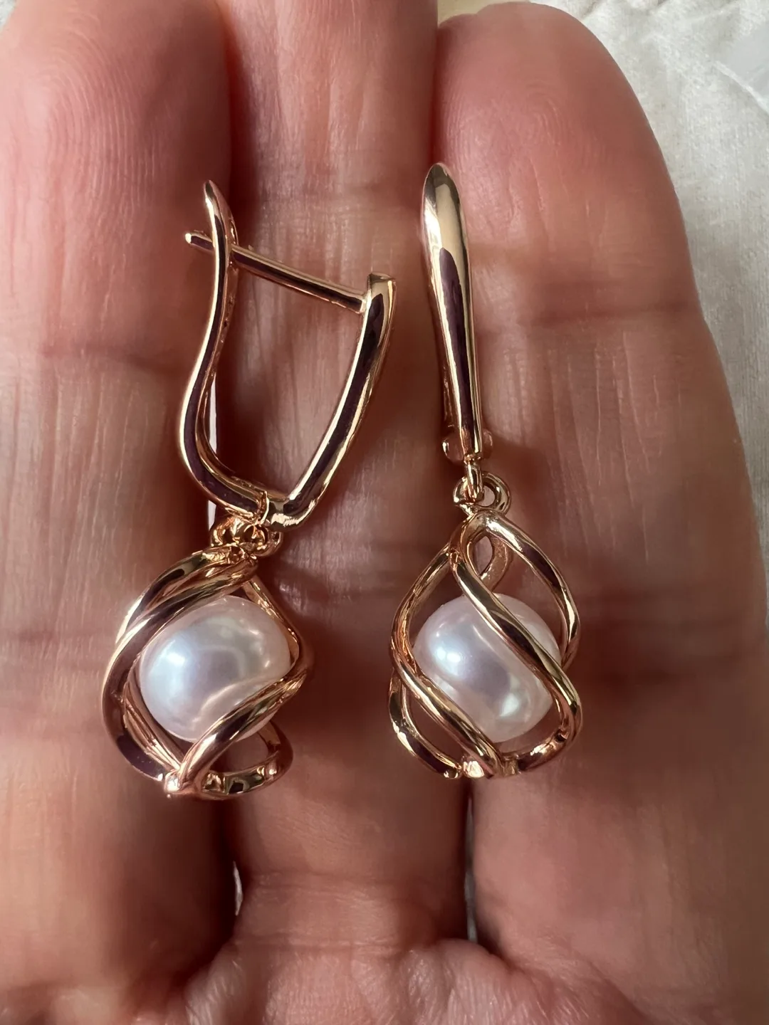 14k pearl earrings