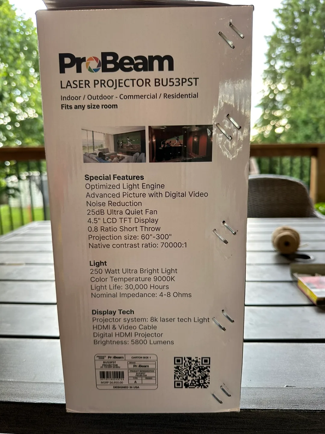 ProBeam BU53PST Laser Projector - 8K Vision