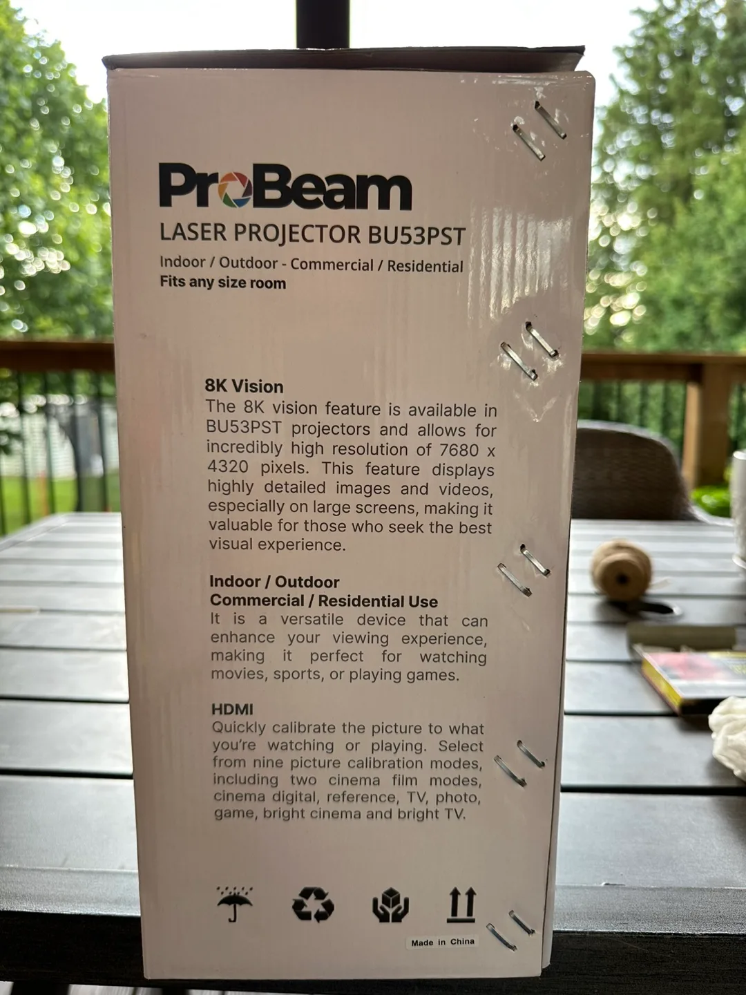 ProBeam BU53PST Laser Projector - 8K Vision image indicator(2)
