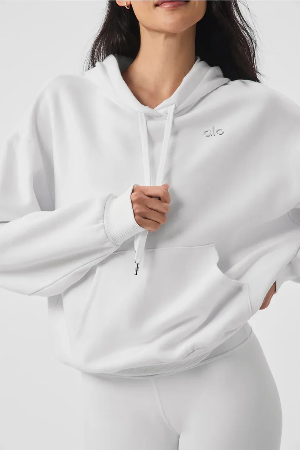 ALO Yoga Accolade Hoodie - White image indicator(3)