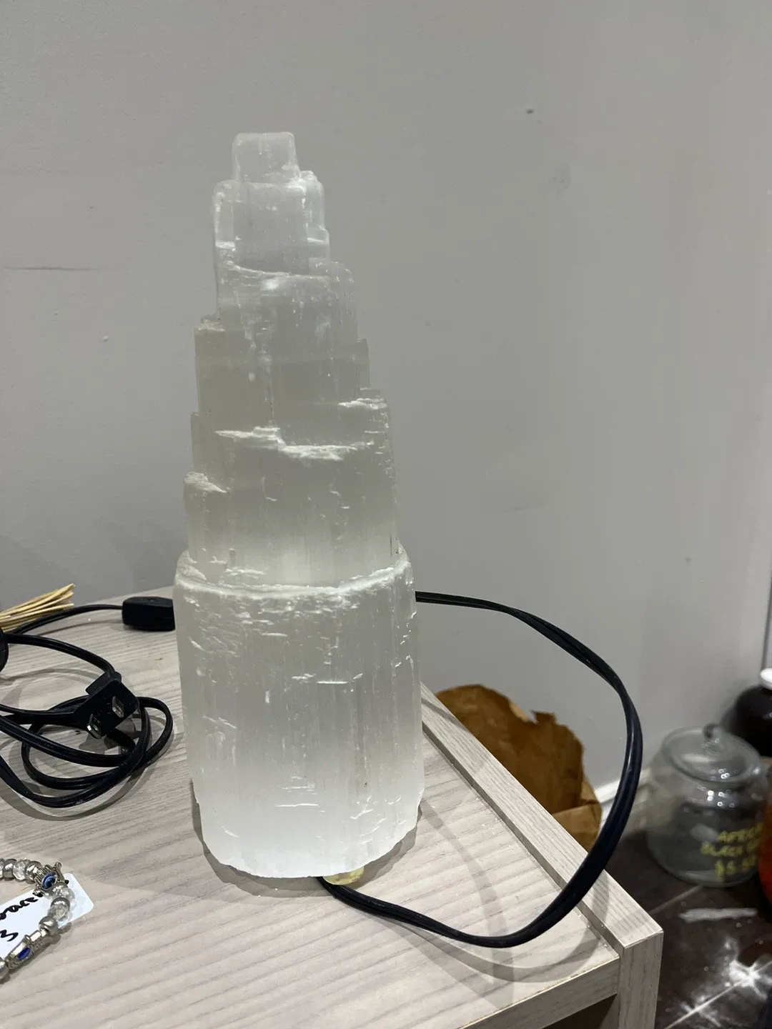Selenite Tower Lamp thumbnail