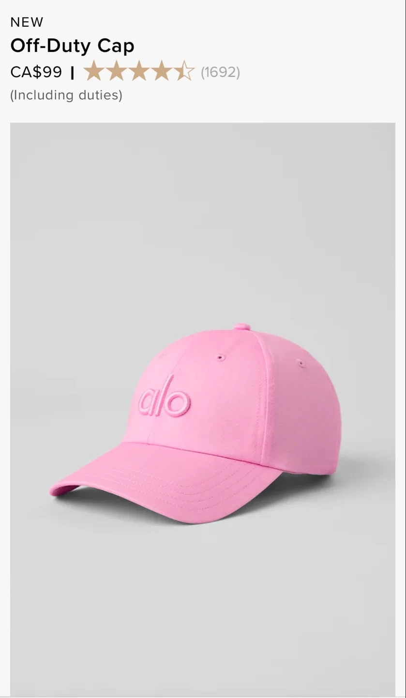 New Alo Yoga Off-Duty Cap - Pink image indicator(3)