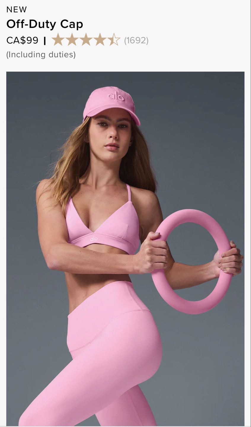 New Alo Yoga Off-Duty Cap - Pink - photo 4