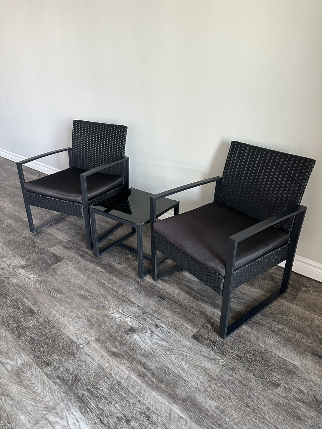 Outdoor Patio Set - 2 Chairs & Table