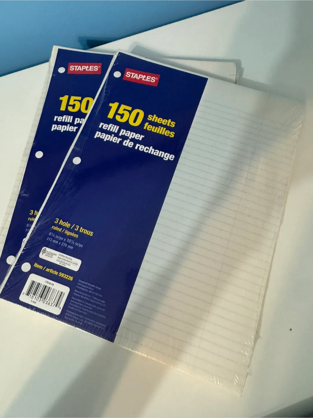 Staples 150 Sheets Refill Paper - New thumbnail