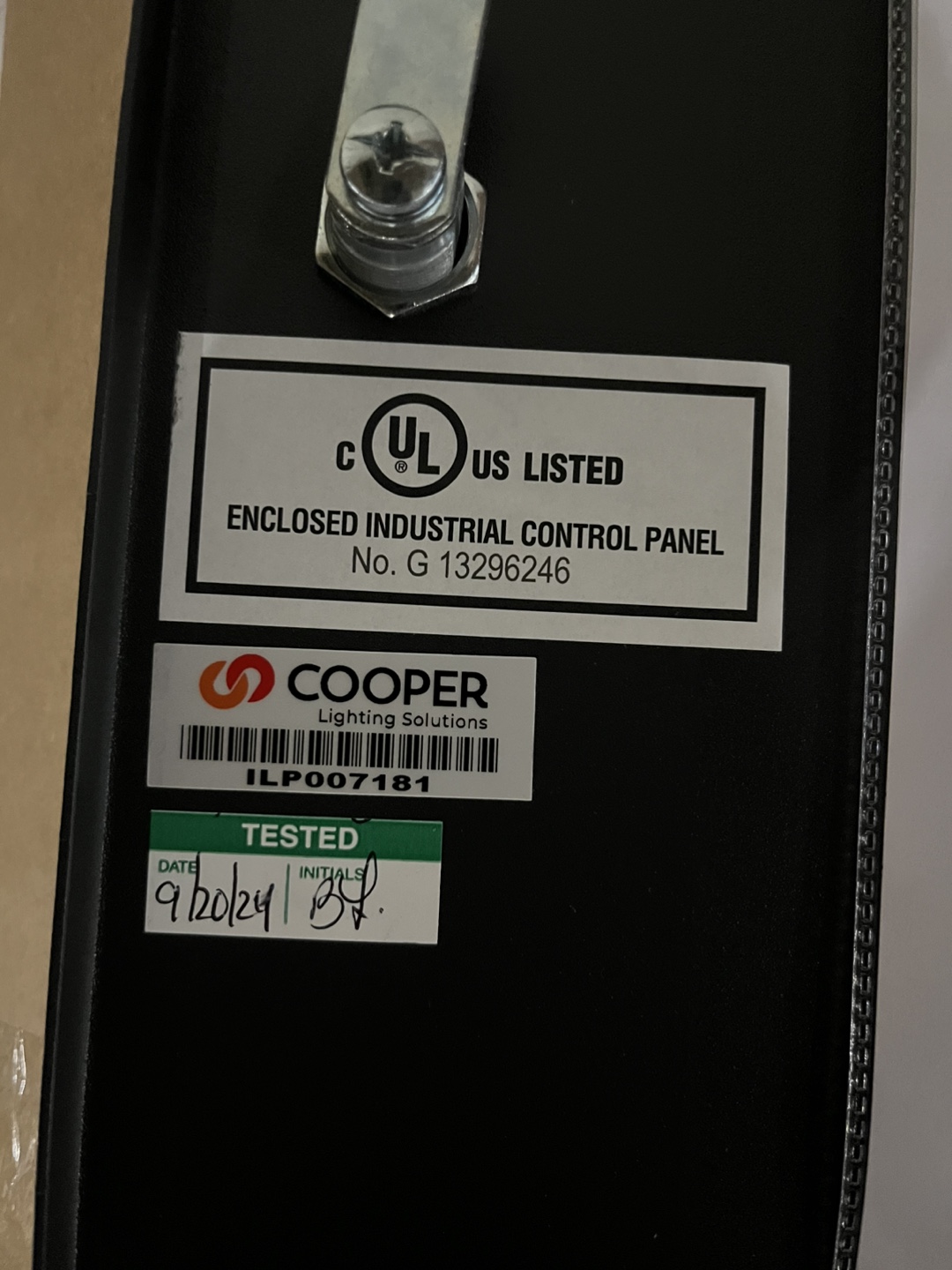Cooper Lighting Control Panel