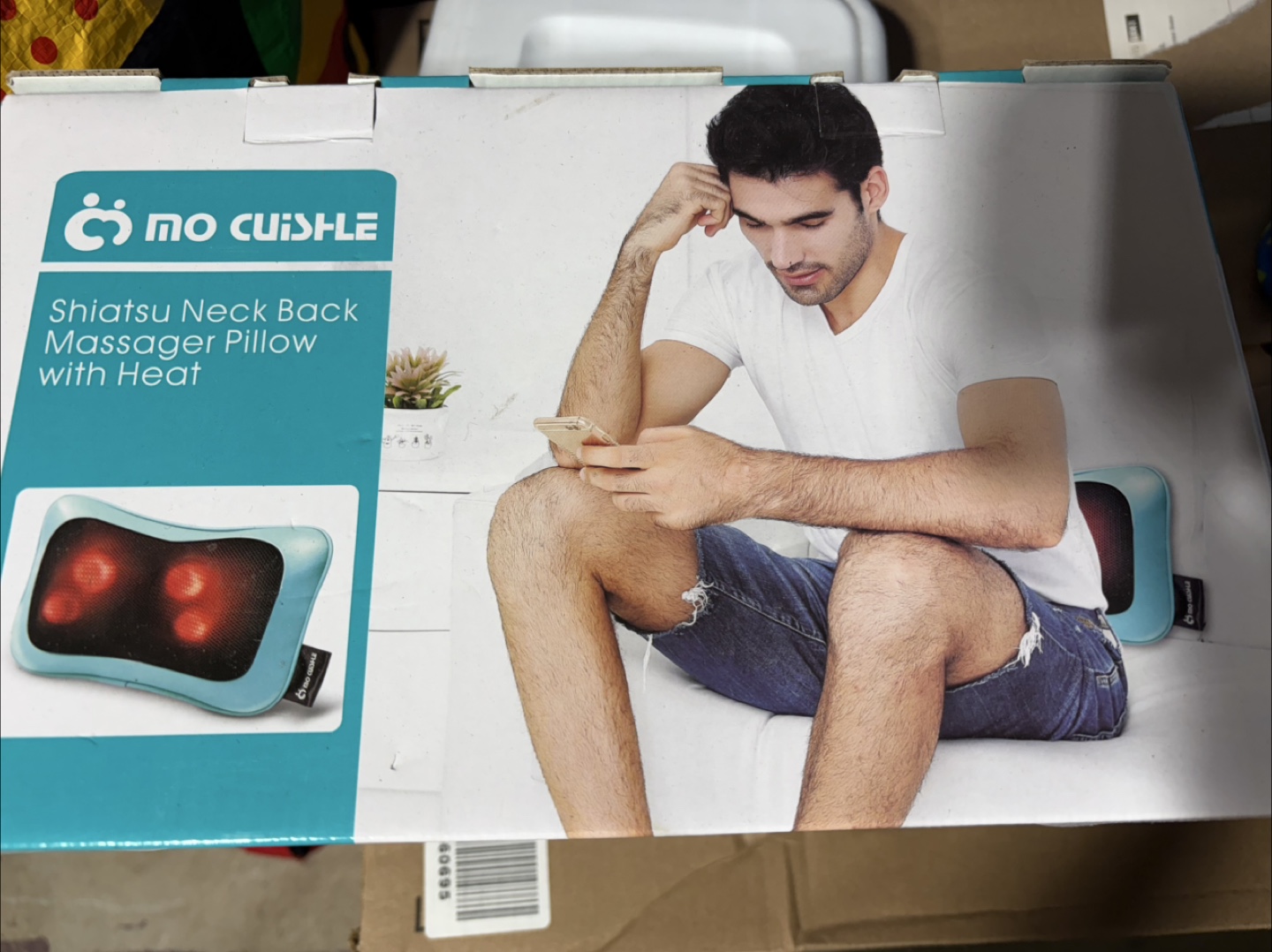 Mo Cuishle Shiatsu Neck Back Massager Pillow with Heat