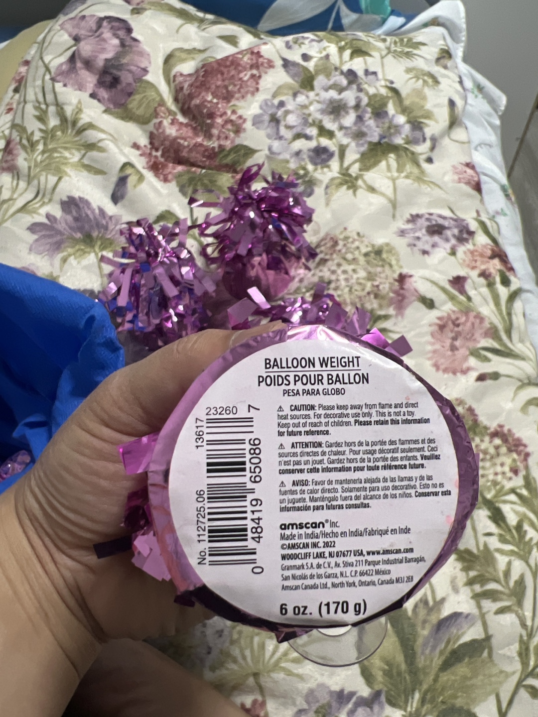 Amscan Balloon Weights - Purple, 6 oz 10pcs