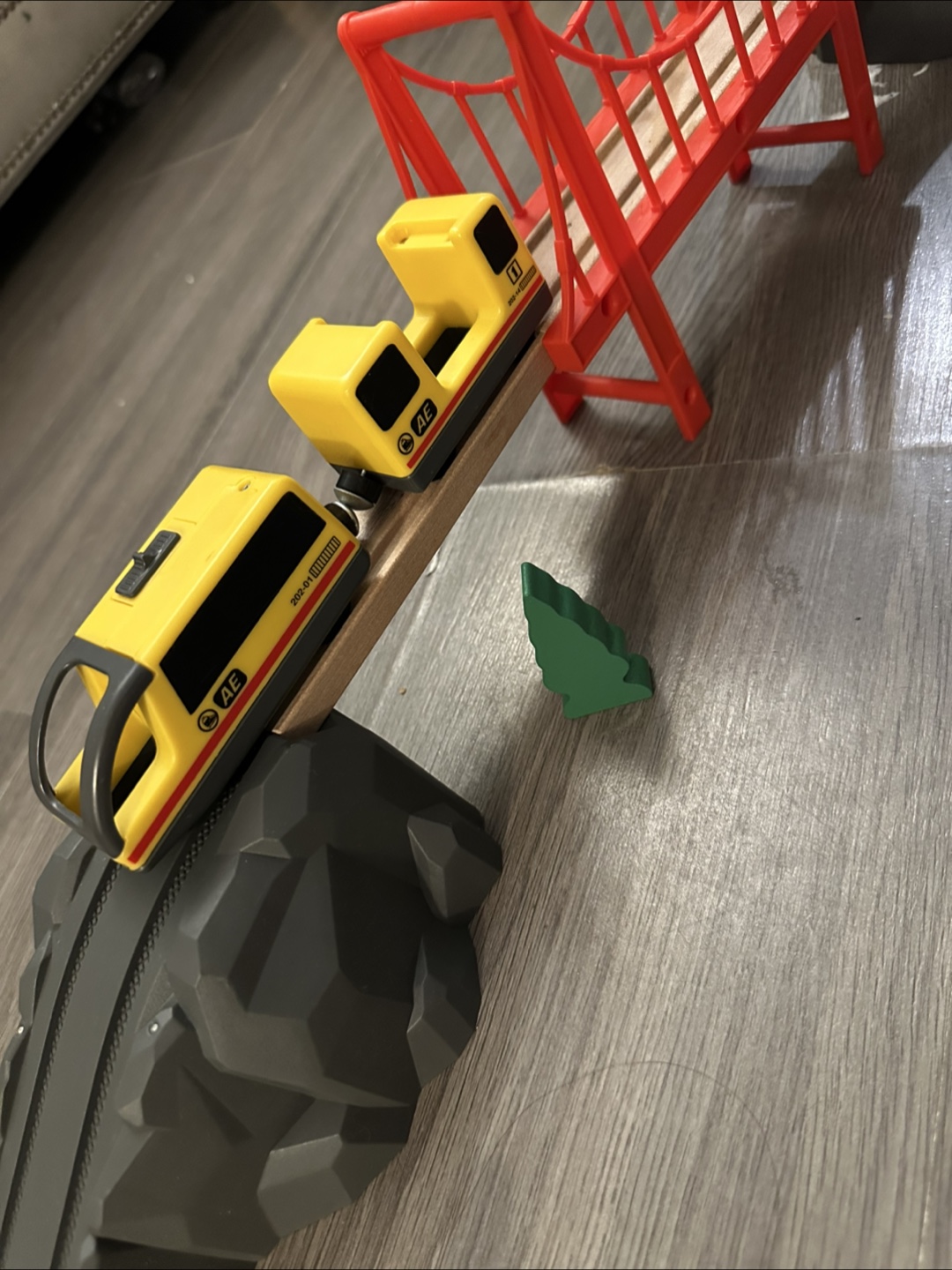 Wooden Train Set with Fire Dept Theme - photo 4