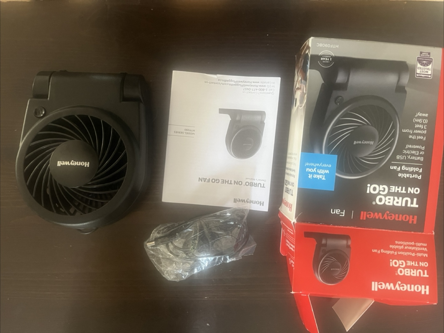 Honeywell Turbo On The Go! Portable Fan - photo 2
