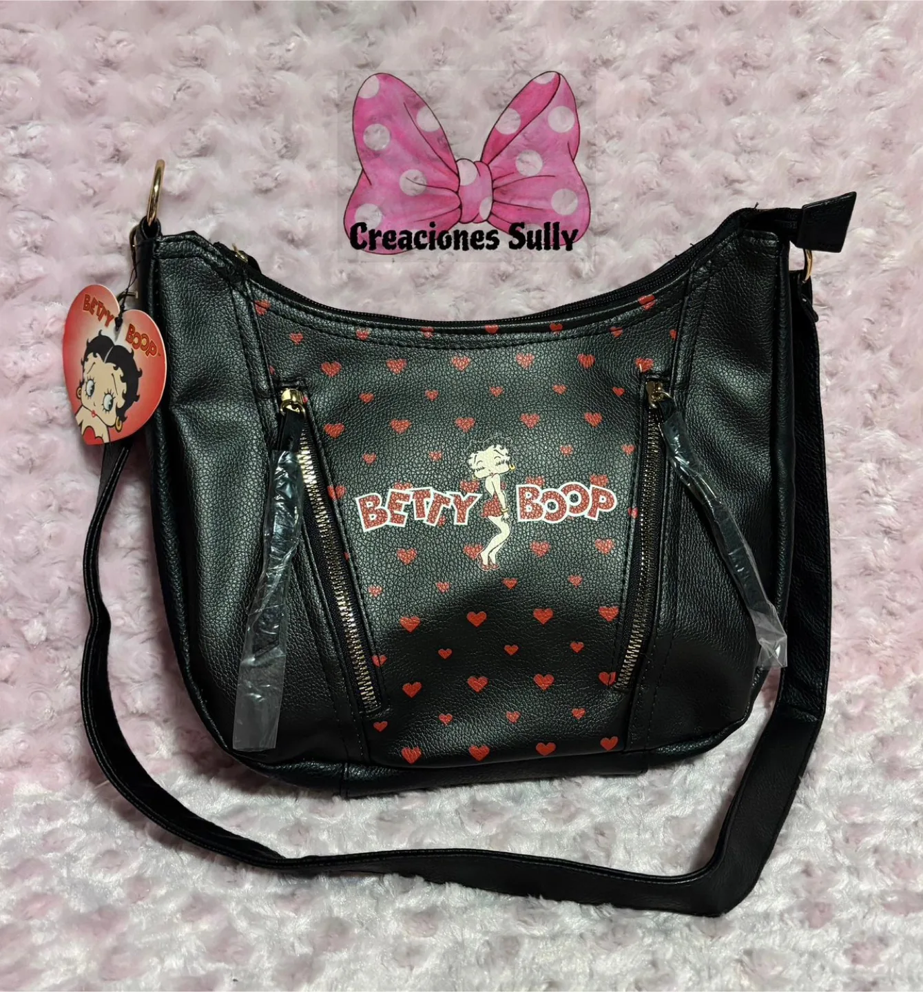 Betty Boop Black Shoulder Bag thumbnail