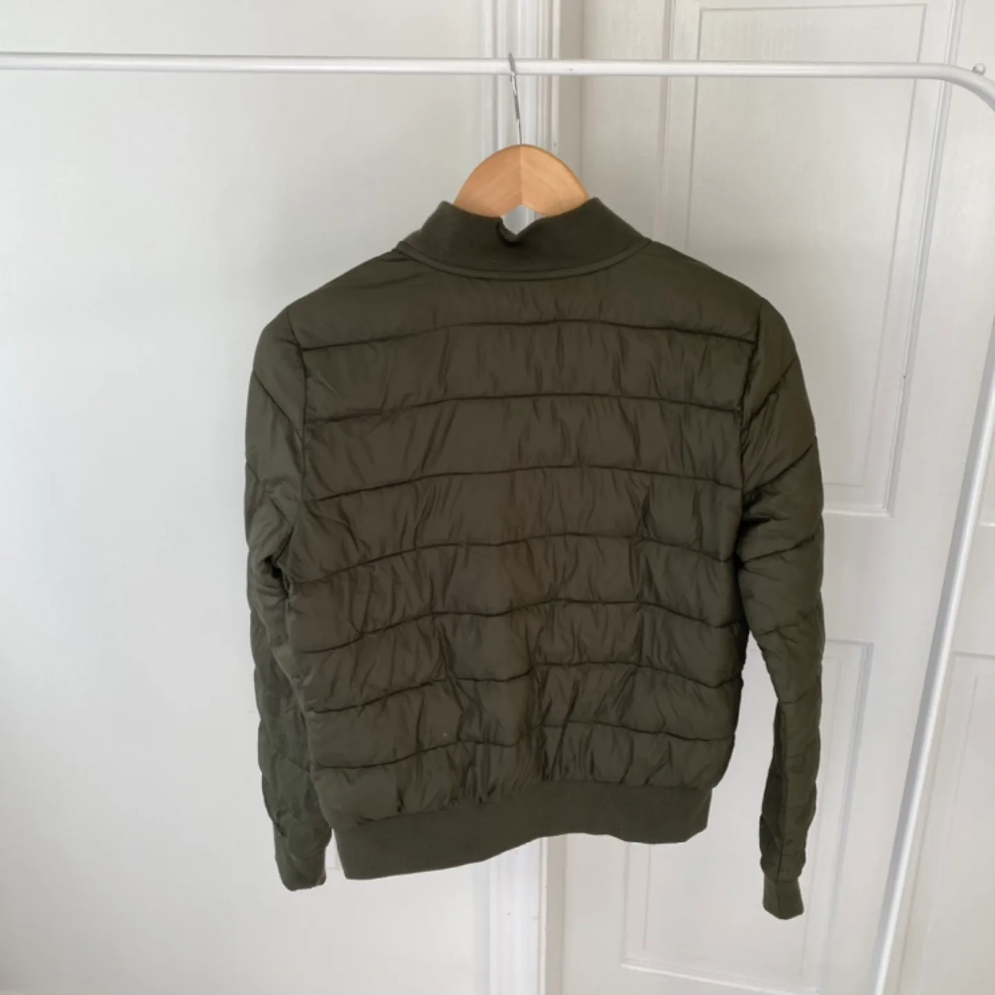 Garage Olive Green Puffer Bomber Jacket - M image indicator(2)