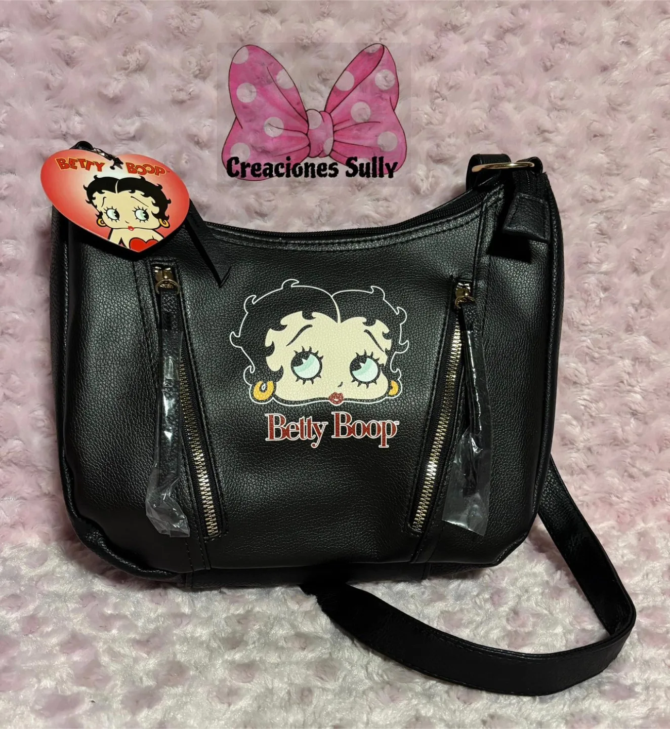 Betty Boop Black Shoulder Bag thumbnail