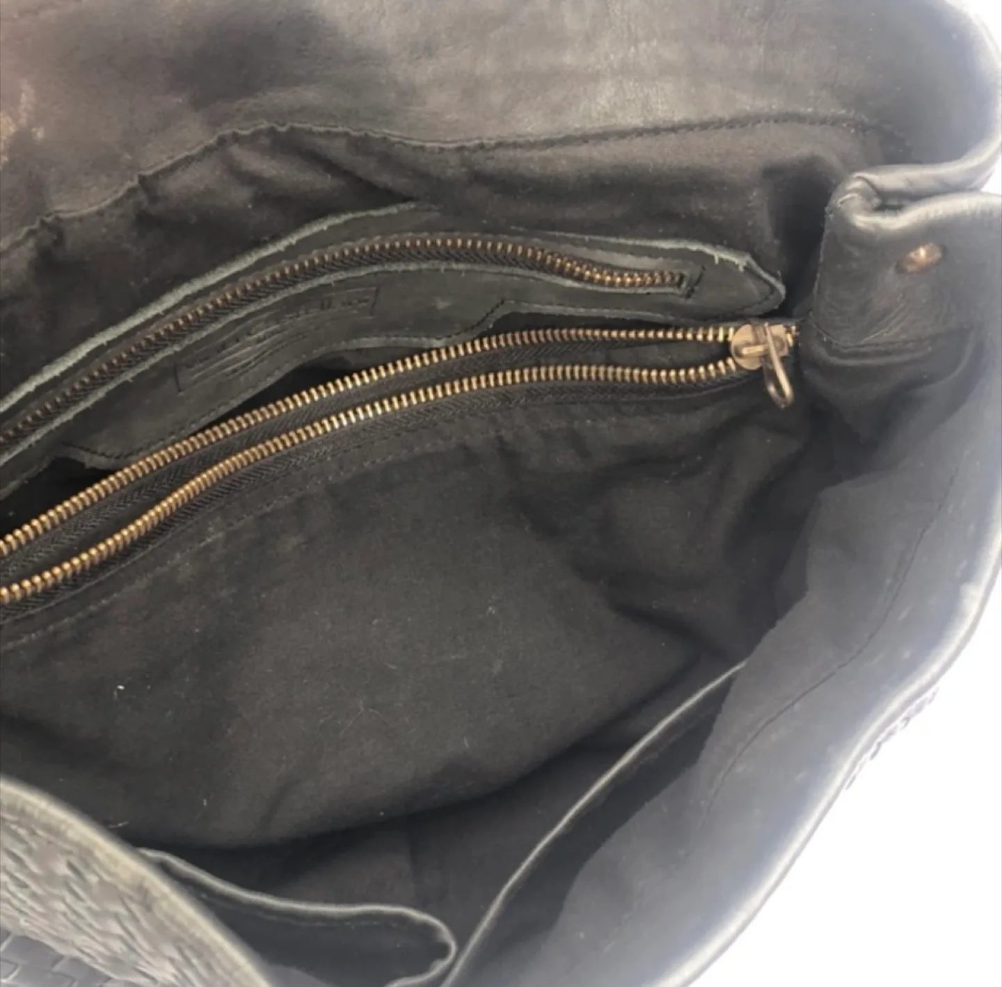 Viola Castellani Black Leather Woven Bag Backpack image indicator(6)