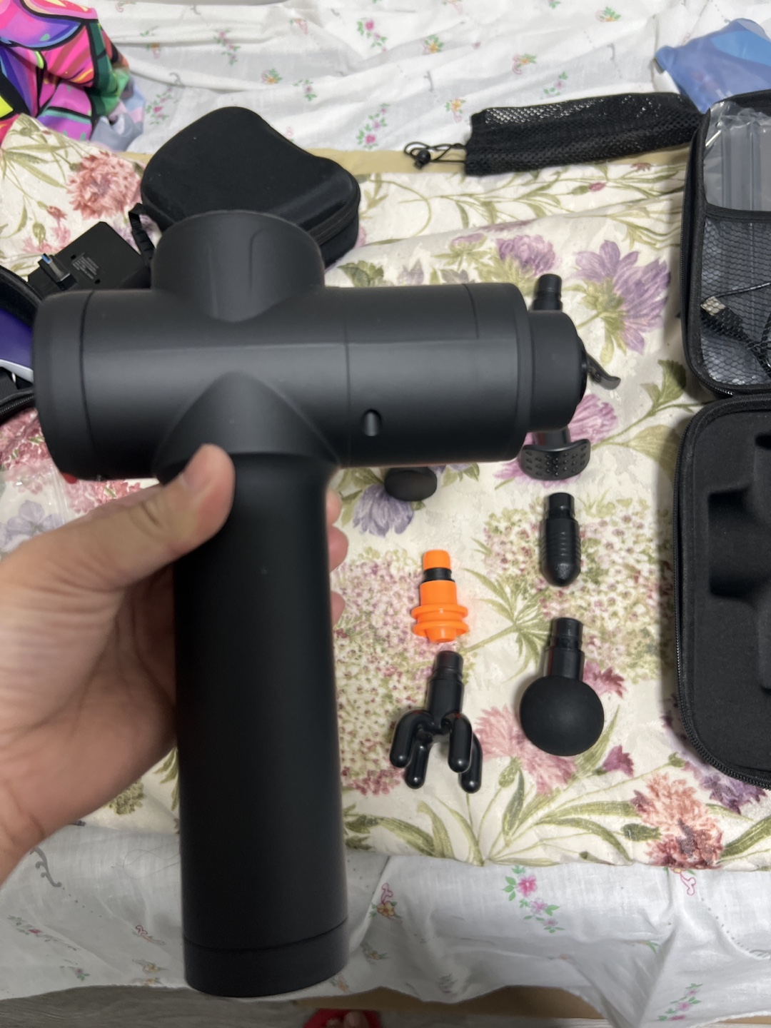 Massage Gun with Attachments & Case - photo 4