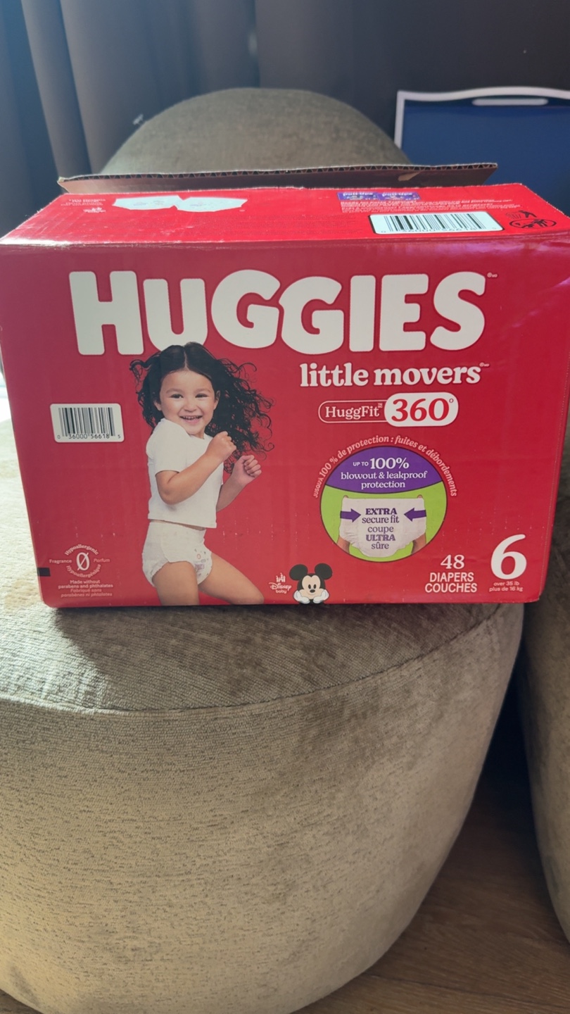 Huggies Little Movers Diapers - Size 6 (48 count)