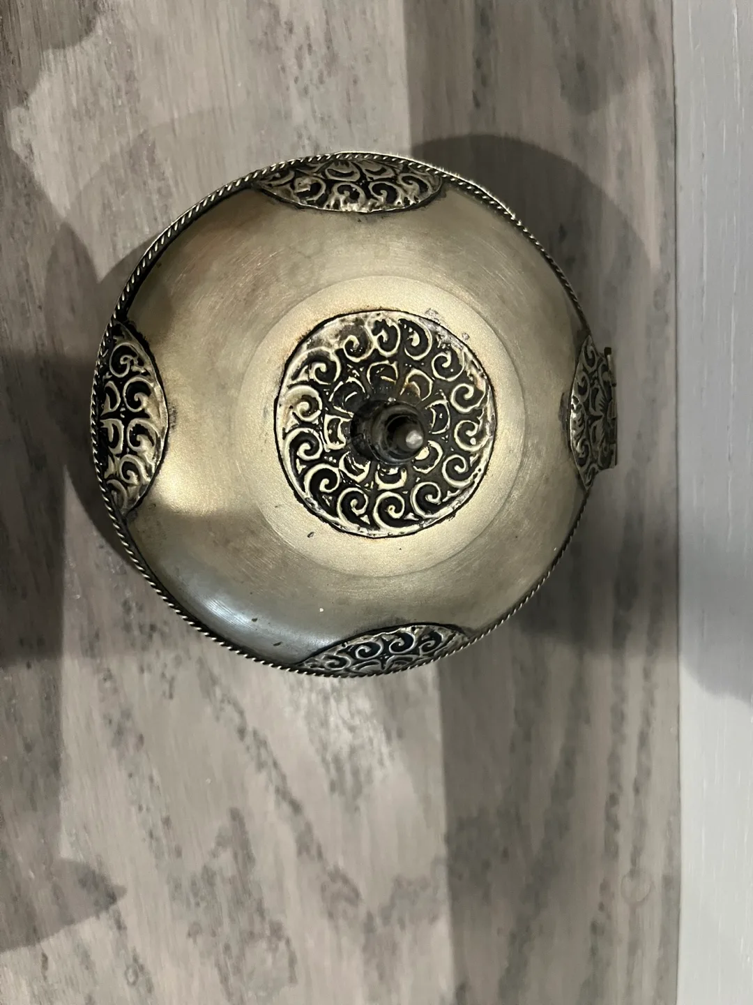 Ornate Silver Trinket Box- Barber Antique image indicator(2)