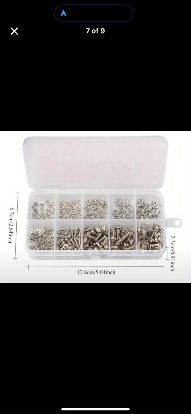 120pcs Metric Screw Nut Bolt Classification Kit image indicator(5)