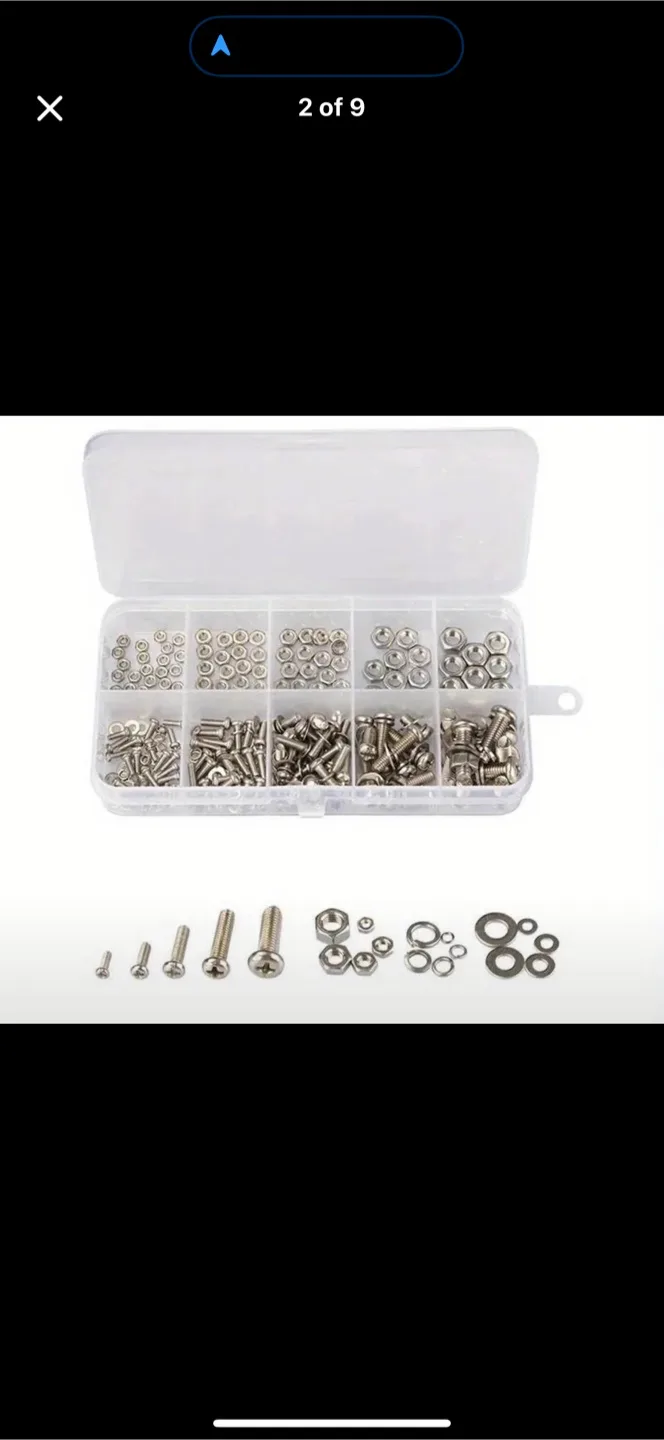 120pcs Metric Screw Nut Bolt Classification Kit image indicator(8)