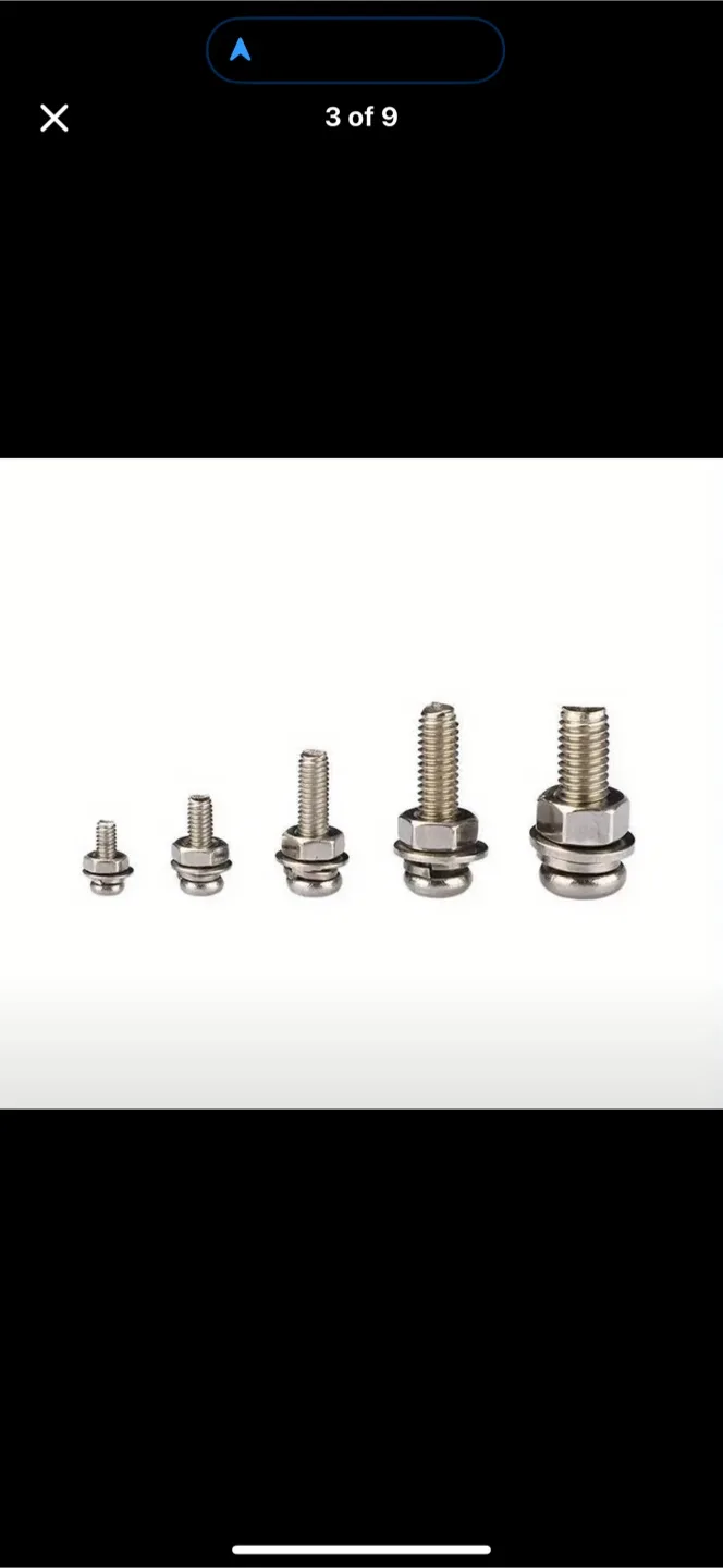 120pcs Metric Screw Nut Bolt Classification Kit image indicator(7)