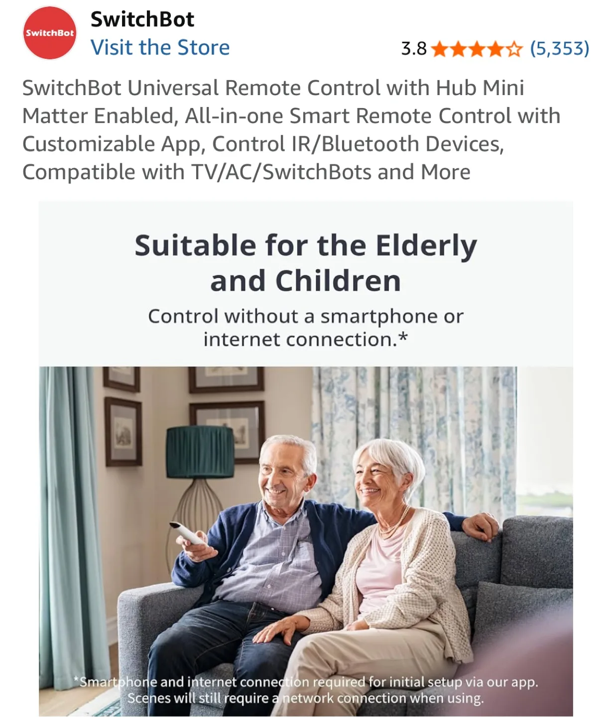 SwitchBot Universal Remote Control w/ Hub Mini image indicator(7)