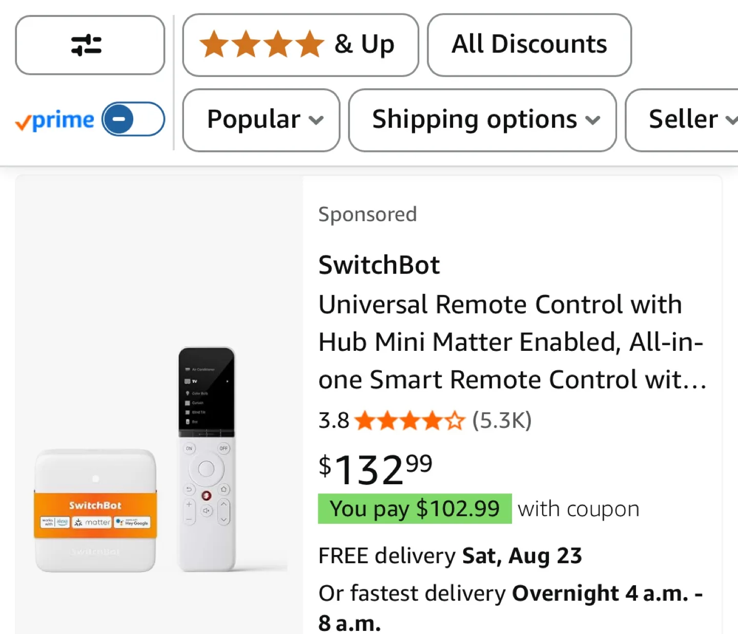 SwitchBot Universal Remote Control w/ Hub Mini image indicator(10)