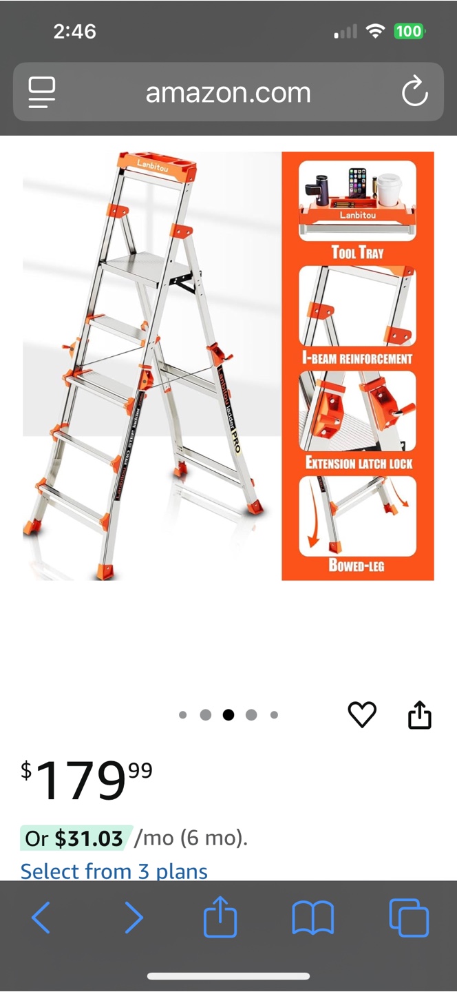 [Moving Sale] 5-Step Ladder w/ Tool Tray