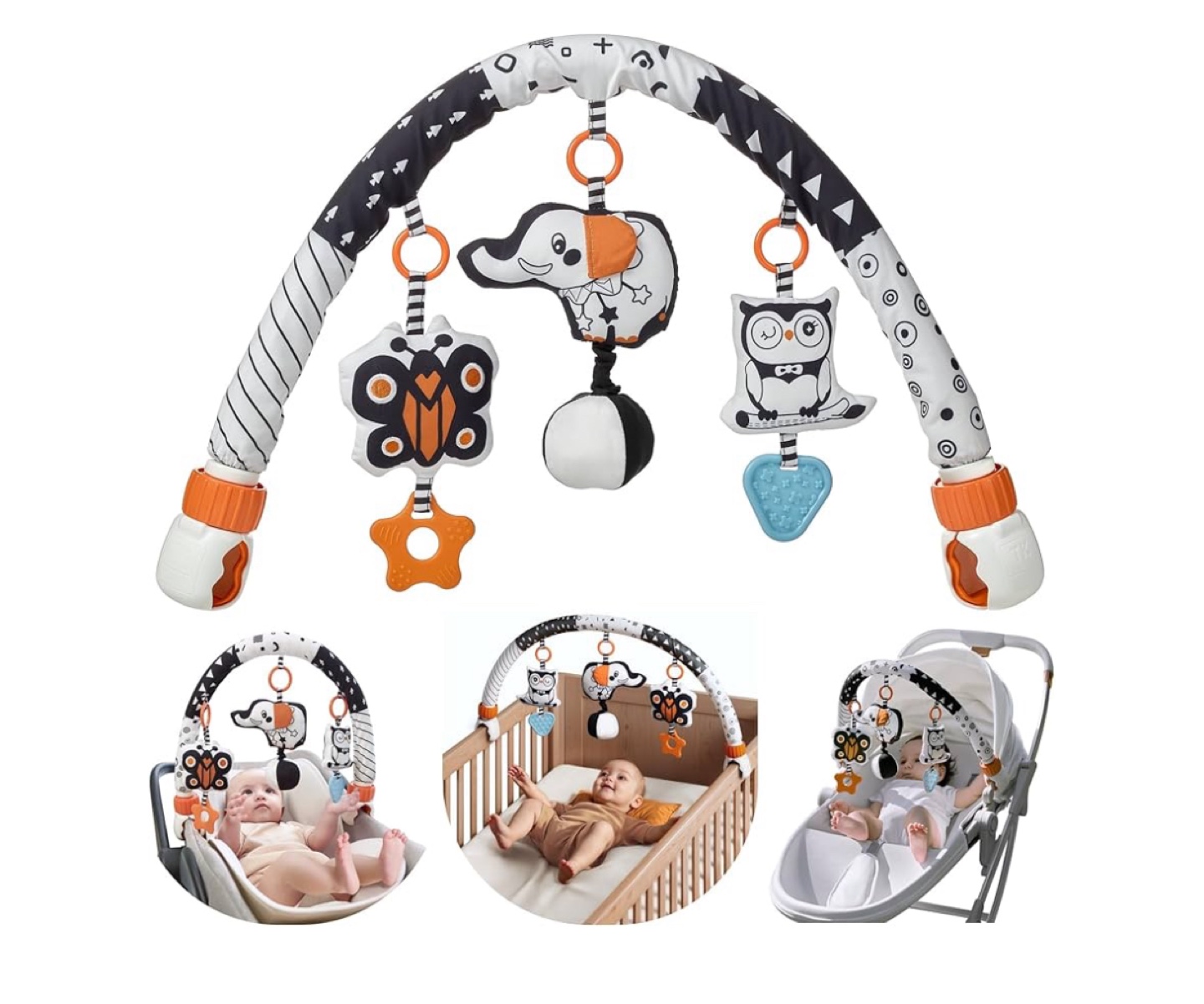 TUMAMA 0 Month+ Baby Crib / Stroller Arch Toy - photo 3