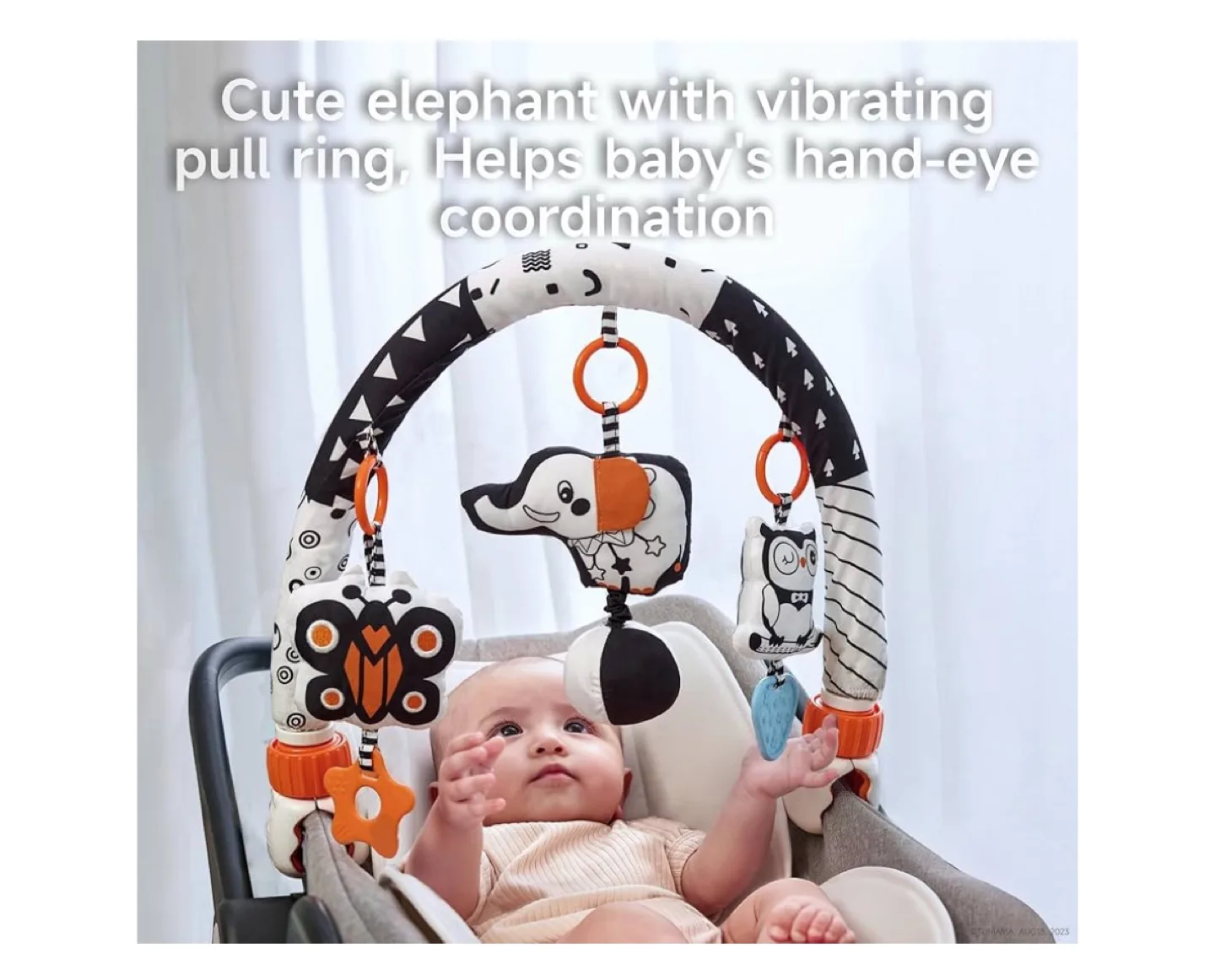 TUMAMA 0 Month+ Baby Crib / Stroller Arch Toy image indicator(6)