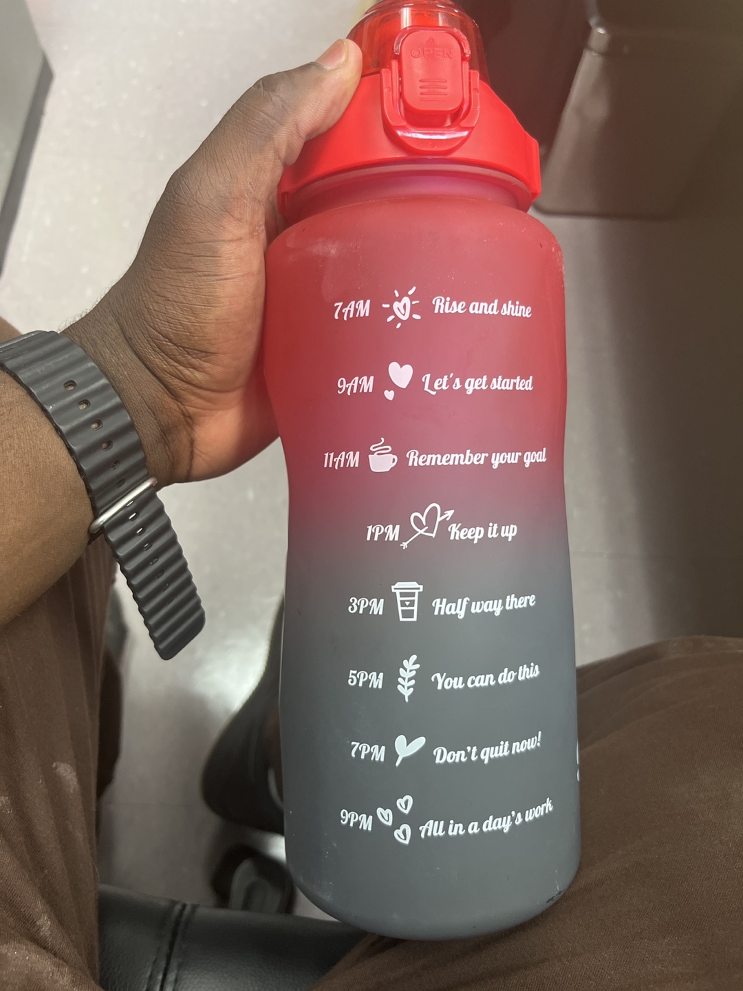SVP Sports Water Bottle - Red/Black - photo 3