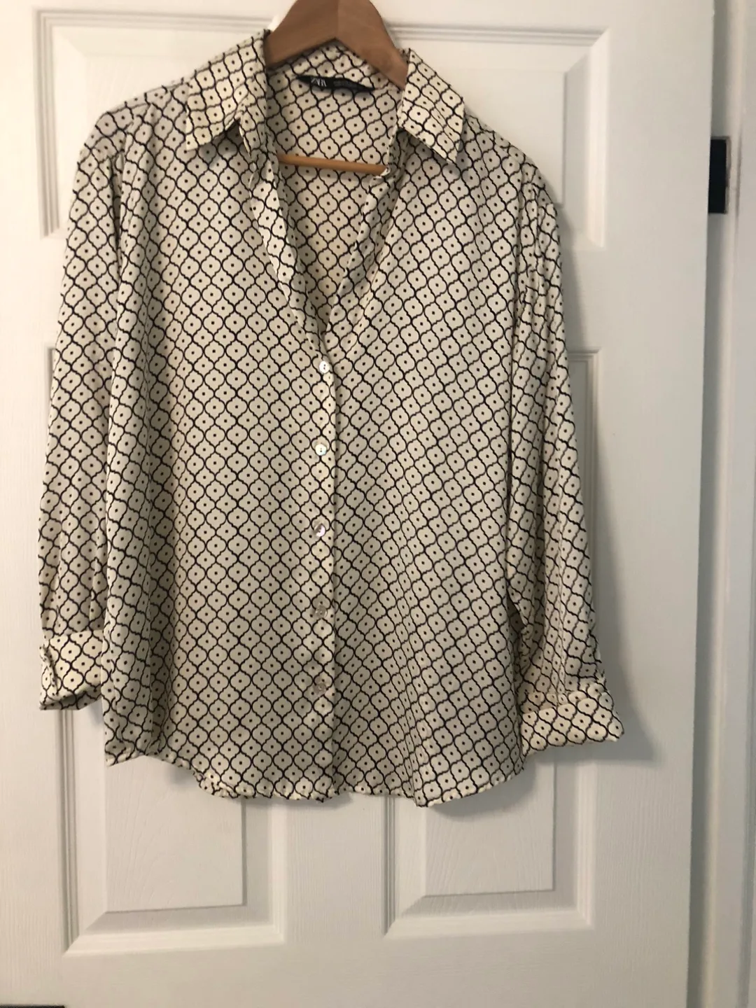 Zara Patterned Blouse - Size M thumbnail