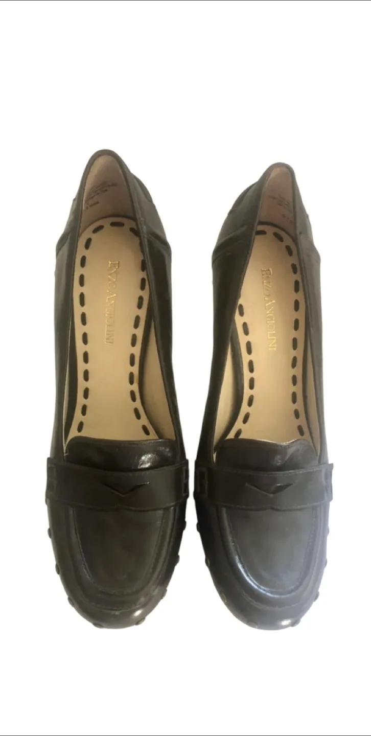 Enzo Angiolini Brown Leather Shoes, Size 8 image indicator(3)