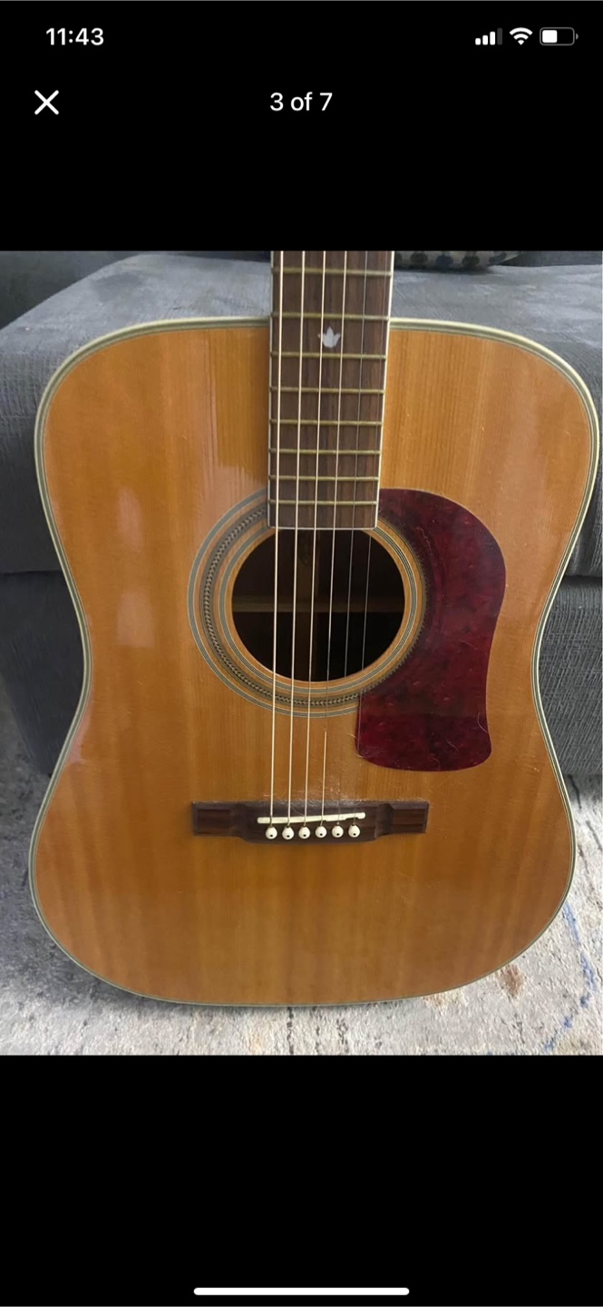 Washburn Acoustic Guitar w/ Case - photo 3
