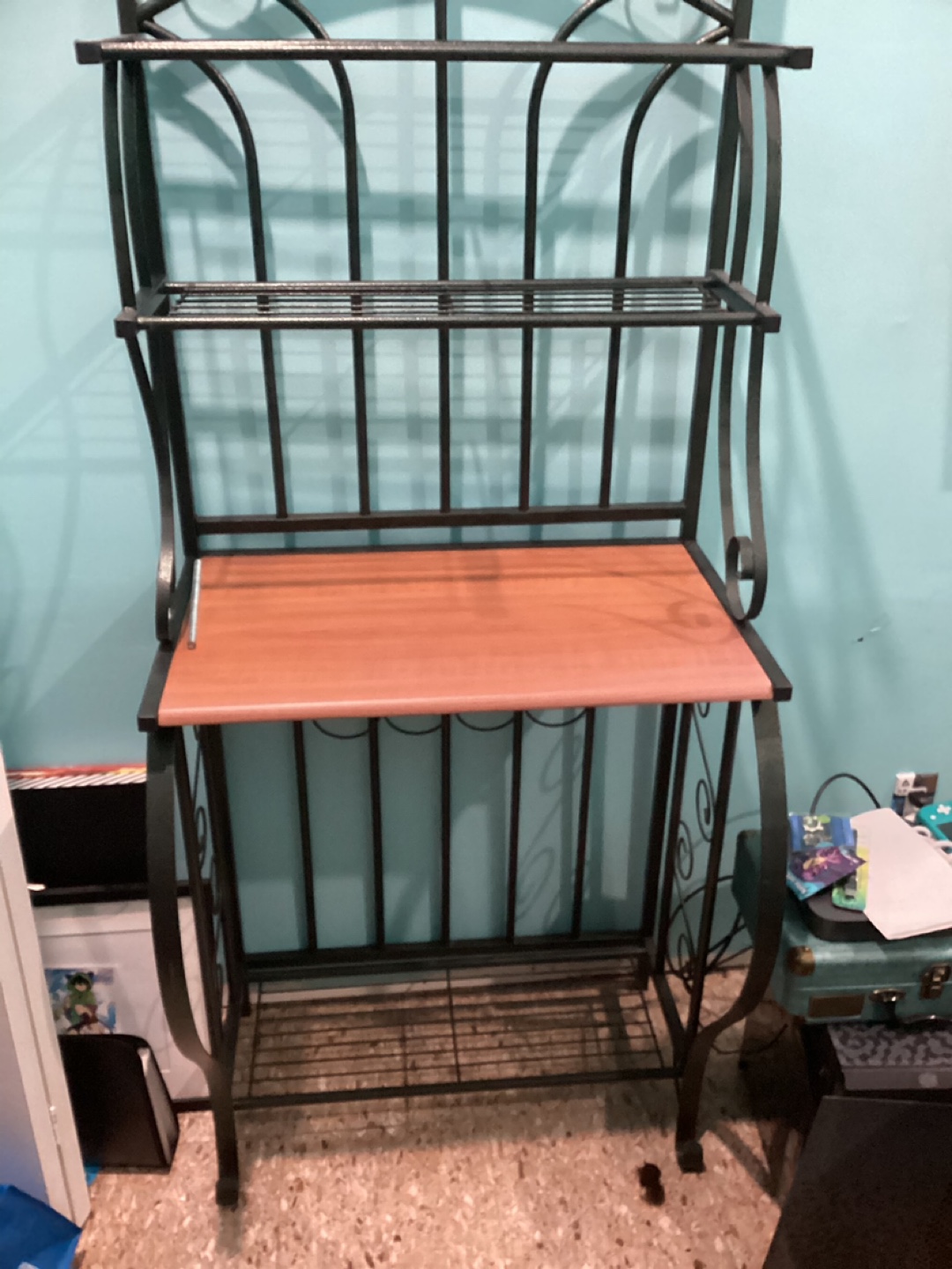 Metal and Wood Bakers Rack - photo 2