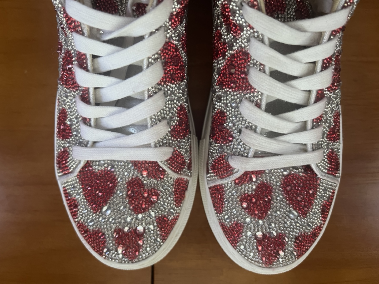 Betsey Johnson Rhinestone Heart Sneakers - photo 2