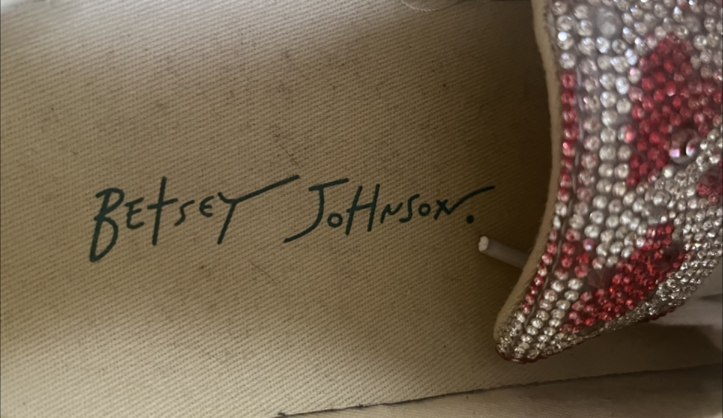 Betsey Johnson Rhinestone Heart Sneakers - photo 4