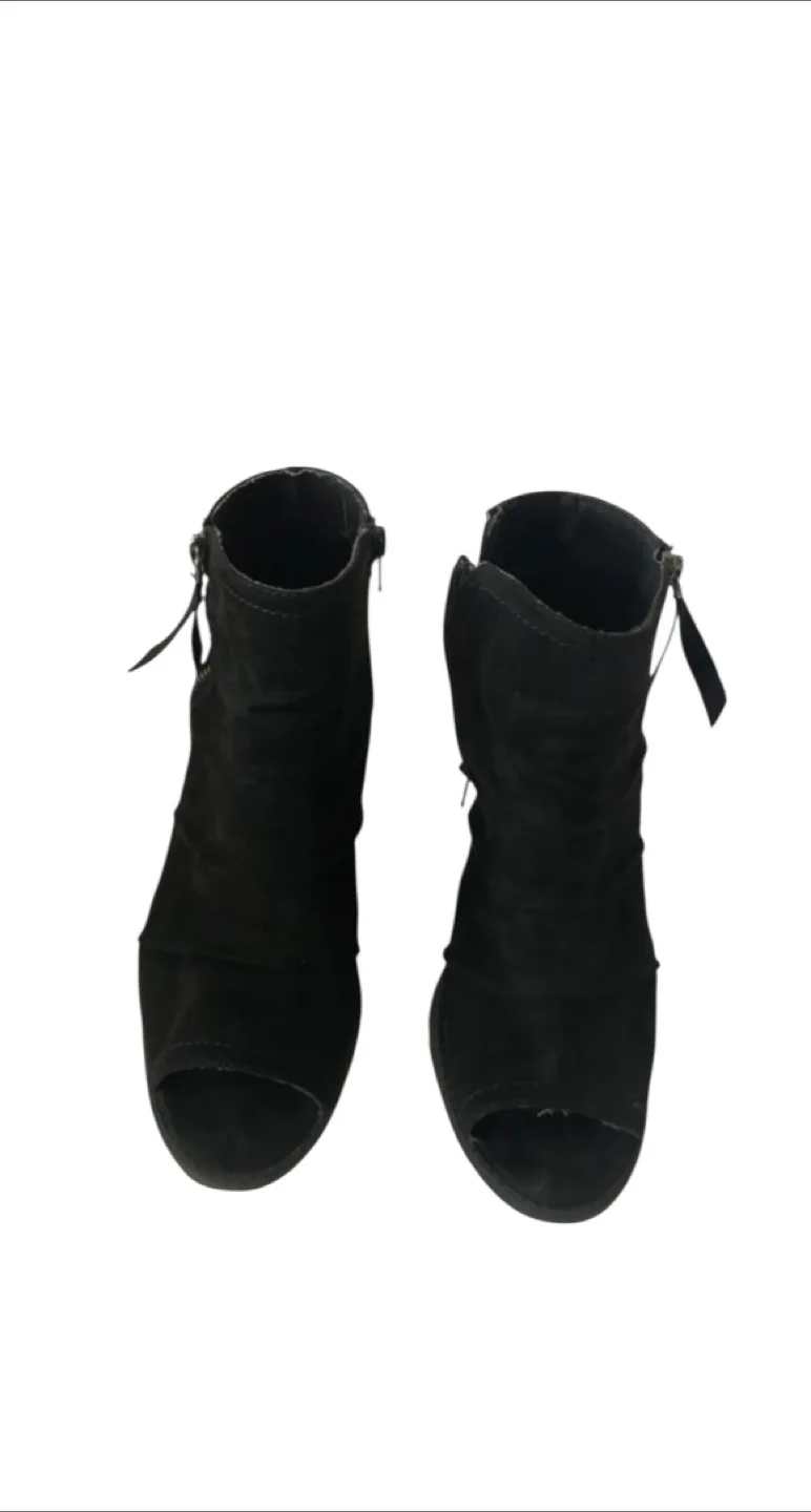 Women's Peep Toe  Booties  Heel Shoe Boots image indicator(2)