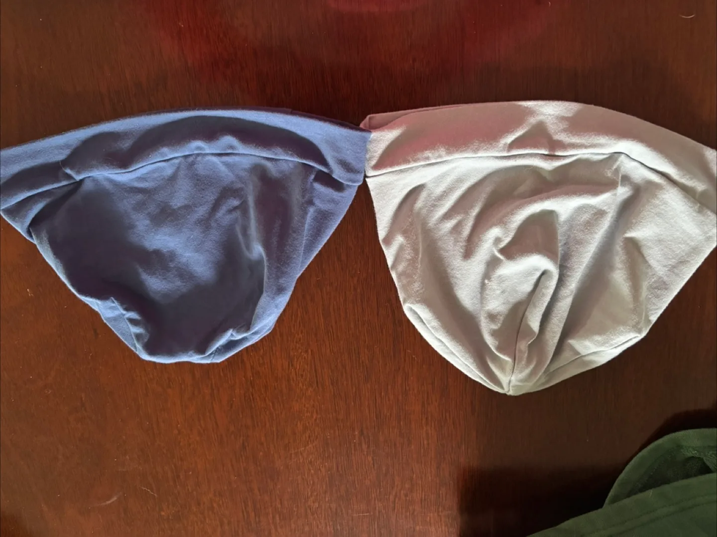 Two hats for patients undergoing chemo - Blue & Grey thumbnail