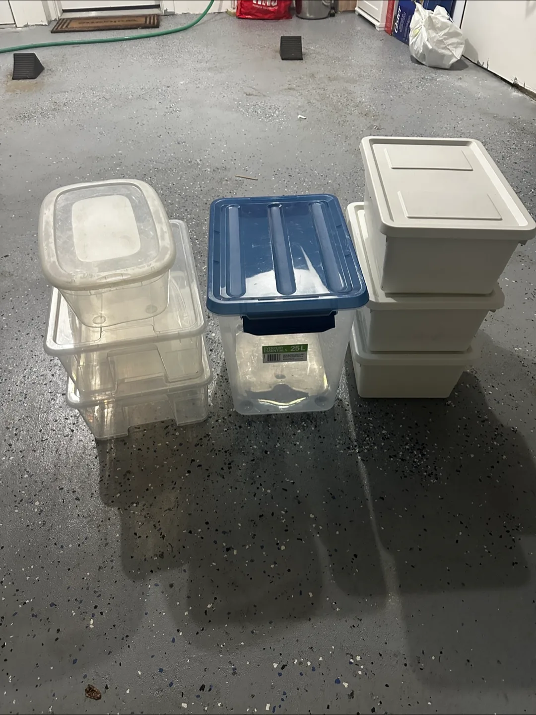 Storage Containers - Clear & White image indicator(5)