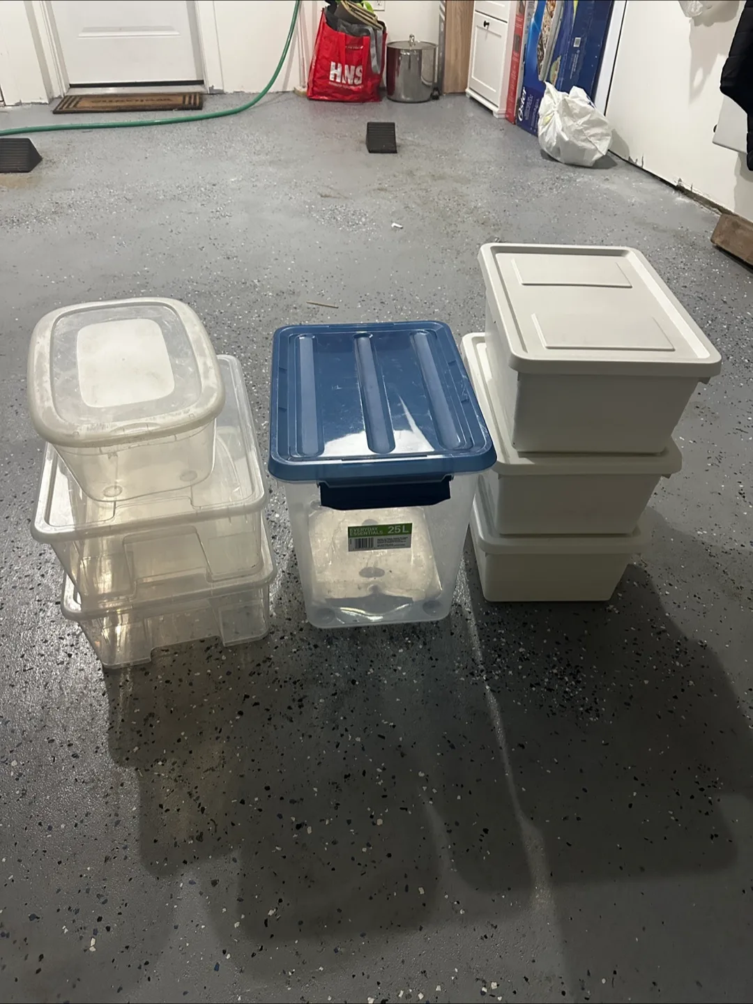 Storage Containers - Clear & White image indicator(4)